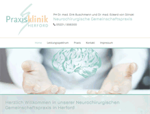 Tablet Screenshot of neurochirurgie-herford.de